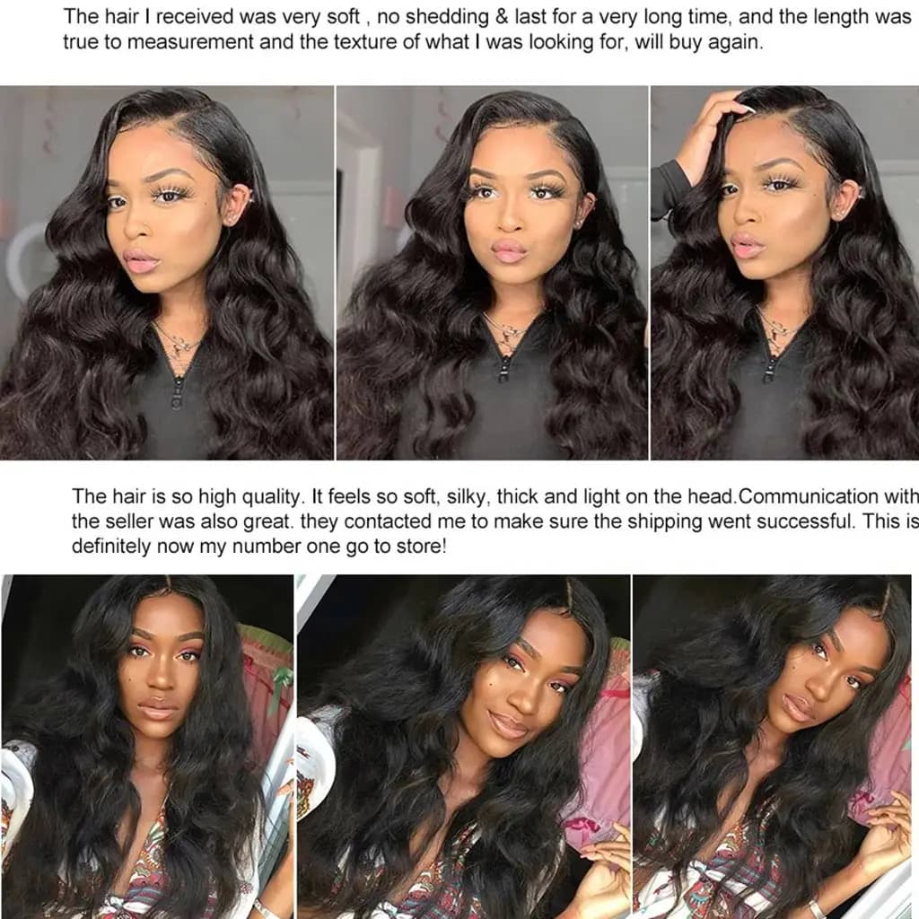 Perruque Lace Front Wig naturelle malaisienne, cheveux naturels, noir naturel, pre-plucked, densité 