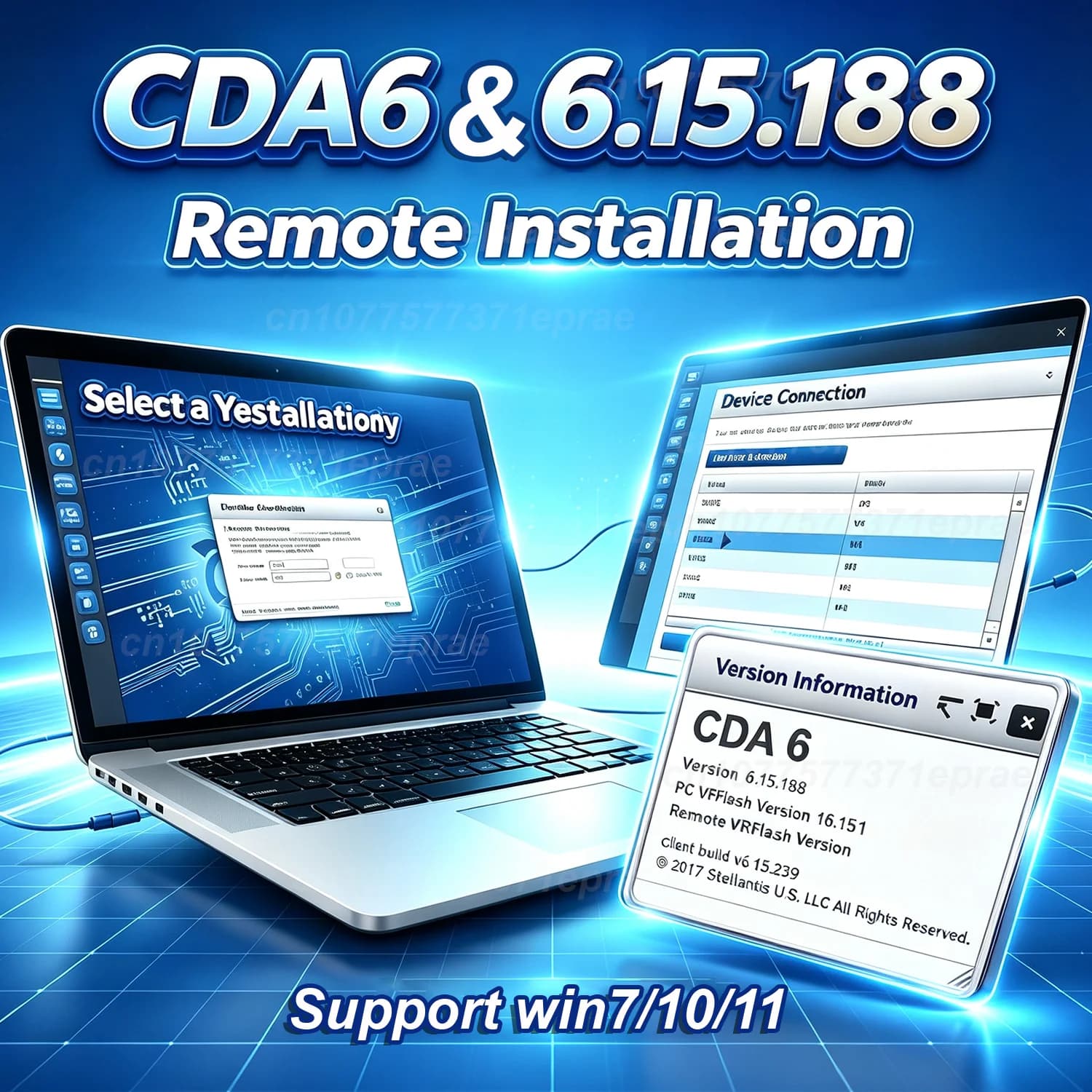 Le logiciel d'ingénierie CDA 6.15.188 CDA6 fonctionne avec MicroPod II 2 pour la programmation FLASH