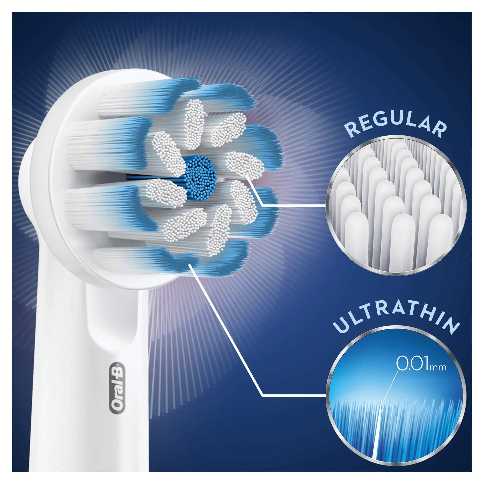 Têtes de brosse à dents souples Oral-B EB60, nettoyage sensible, buses de remplacement originales, p