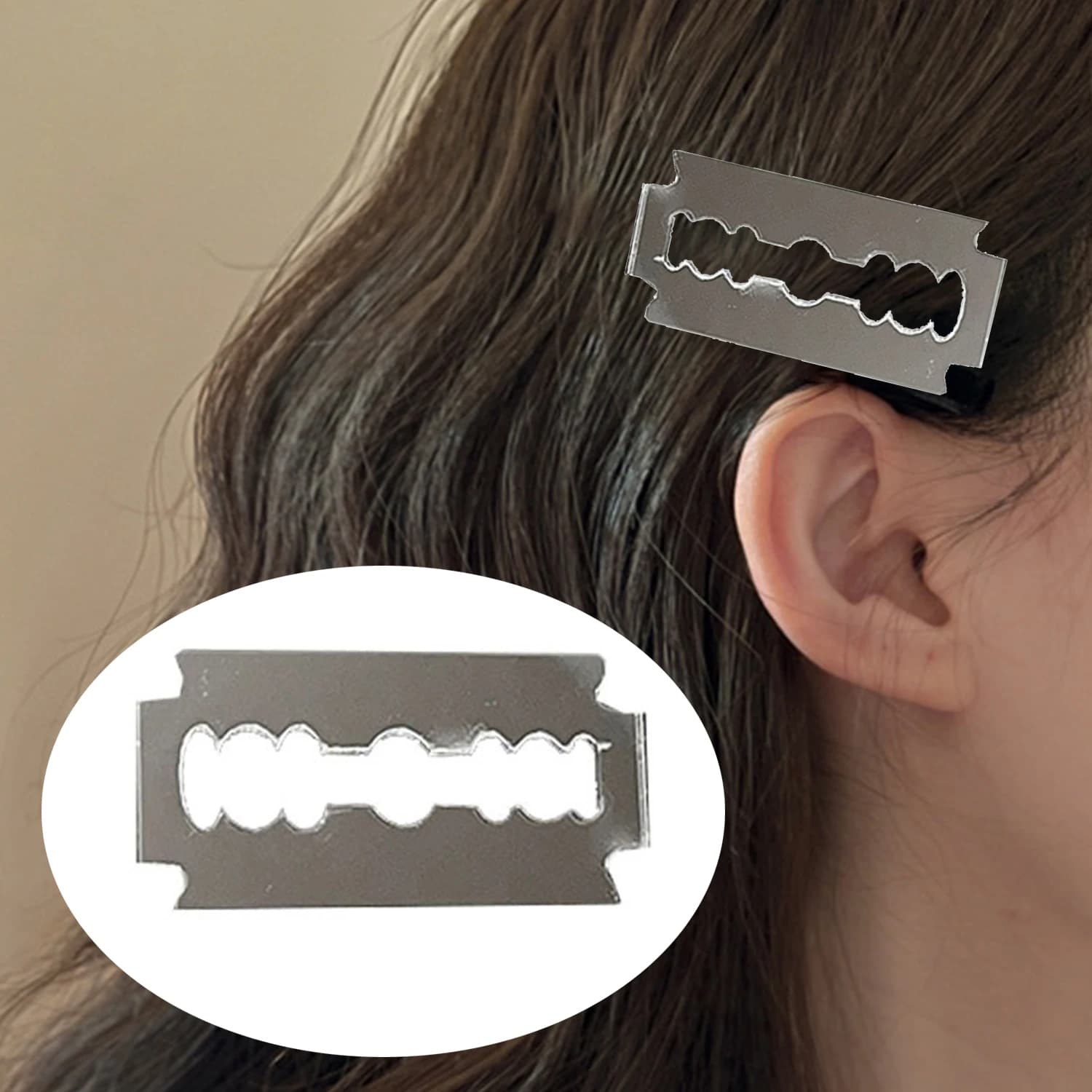 Pinces à cheveux en forme de couteau pour femmes, Simulation créative, épingles à cheveux créatives 