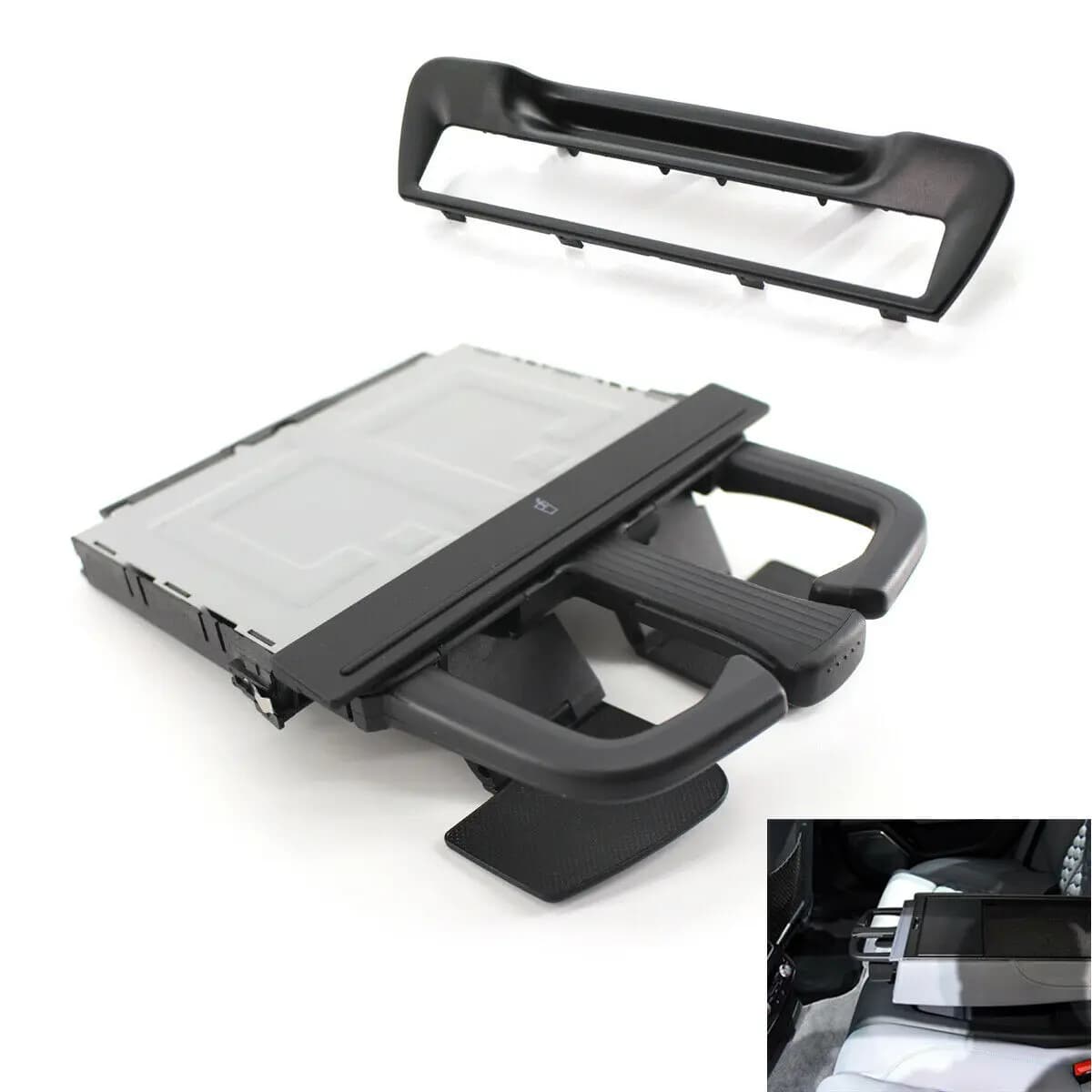 Porte-gobelet d'accoudoir arrière, ensemble de garniture Surround noir adapté pour Audi A6 / A7 2011