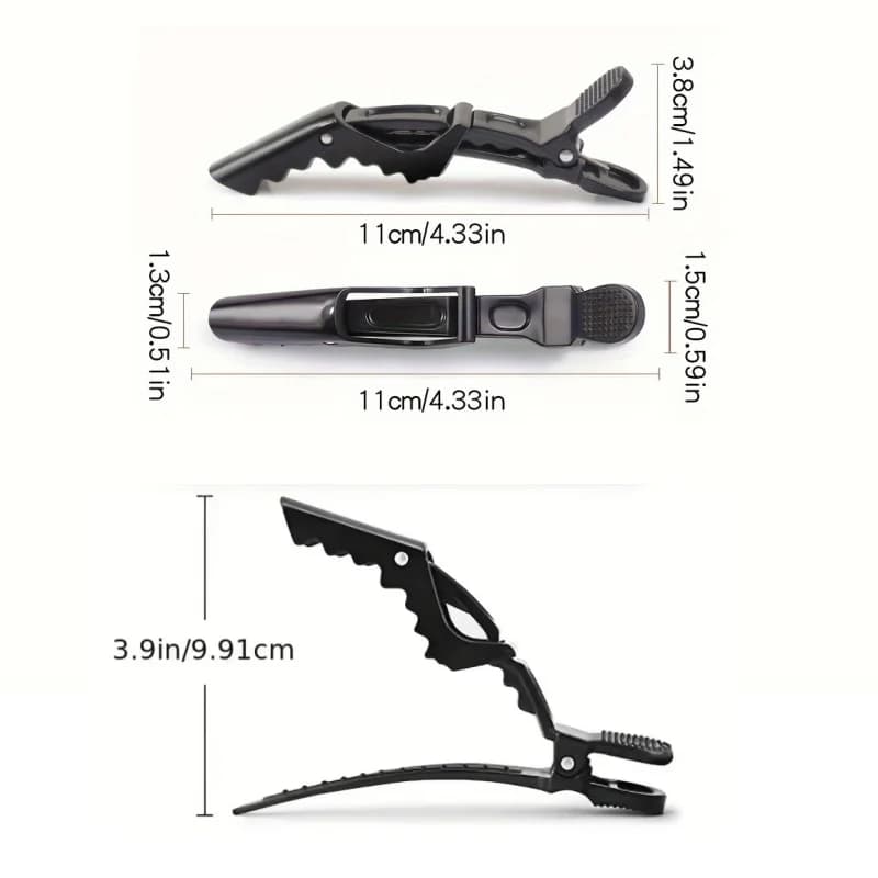 Pinces à cheveux Alligator, pinces de coiffure en plastique, griffe professionnelle pour Salon de co