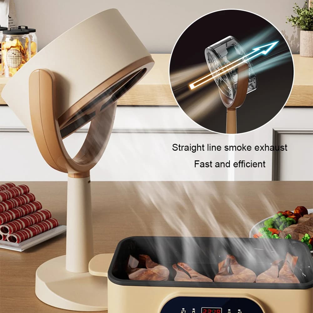 Hotte de cuisine de bureau portable, extracteur de barbecue, angle réglable pour marmite intérieure,