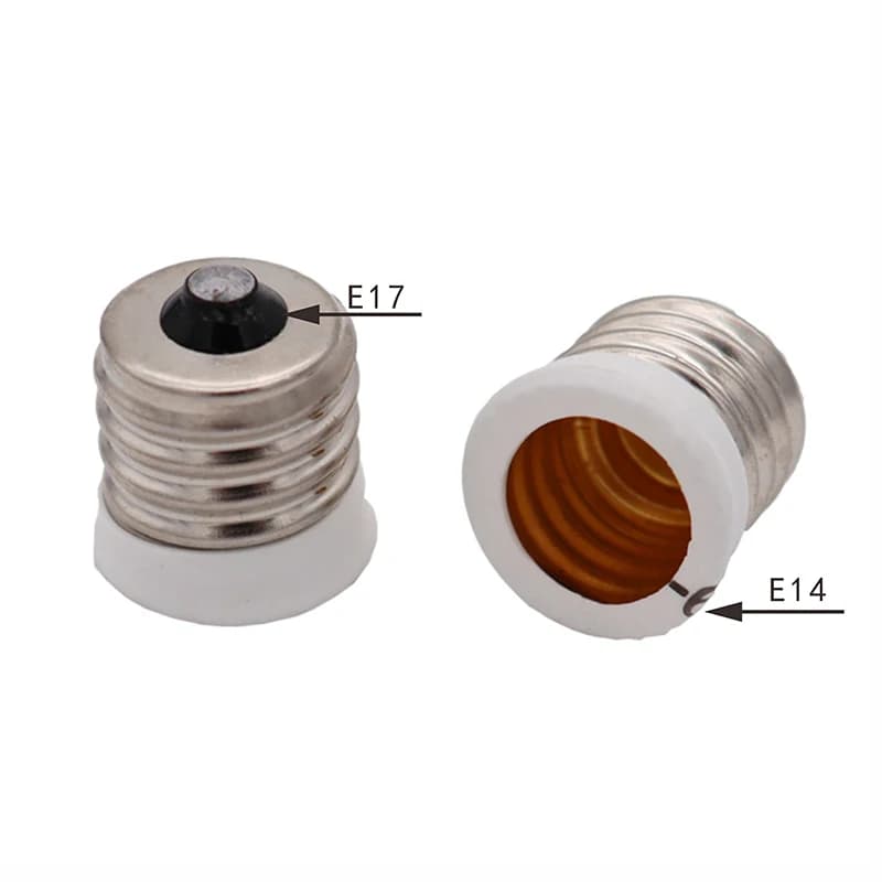 Support d'adaptateur de lampe d'ampoule LED, douille de base, E17 vers E14 européen, ci-après