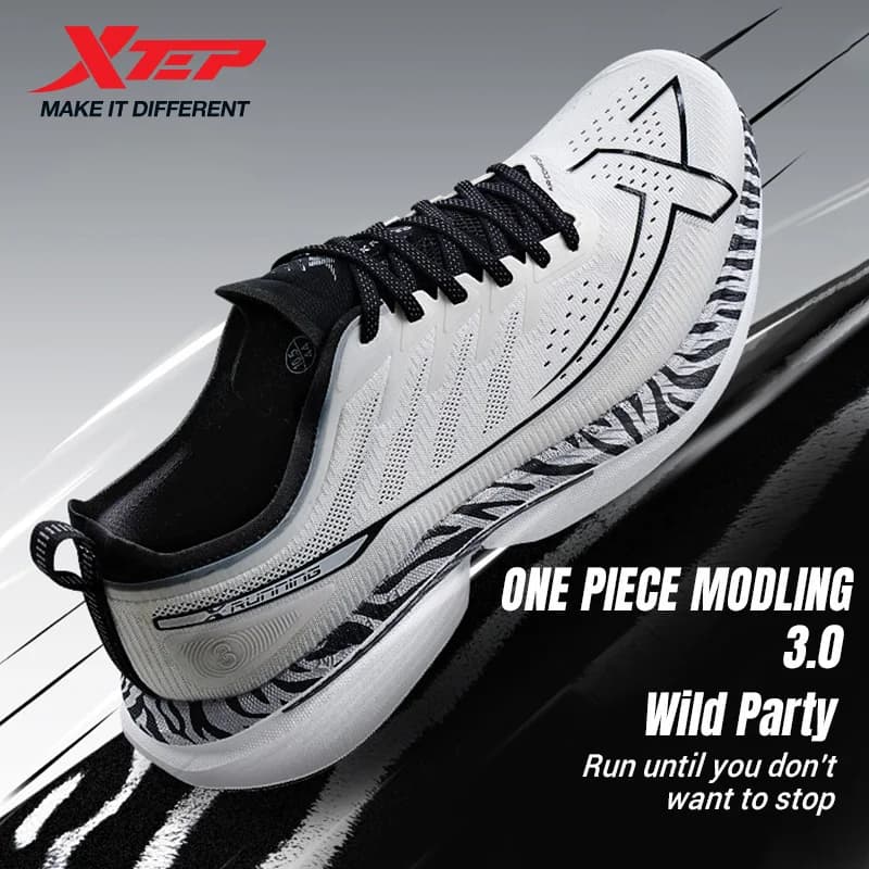 Xtep une pièce modèle 3.0 hommes chaussures de course 2025 printemps confortable stabilité coussin r