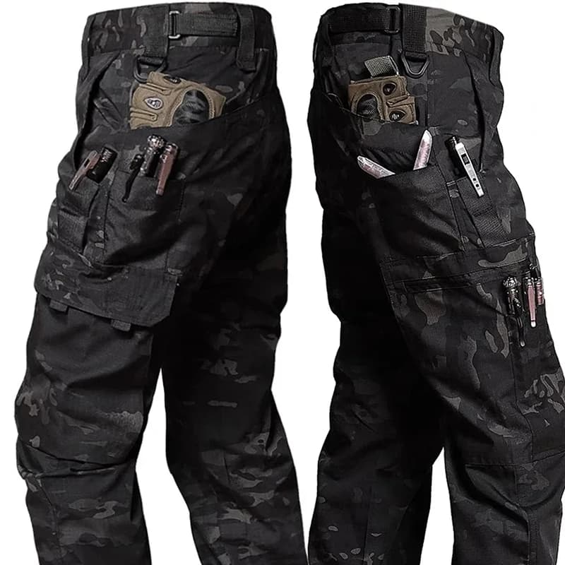 Pantalon de travail tactique pour hommes, Cargo d'extérieur, multi-poches, imperméable, vêtements de