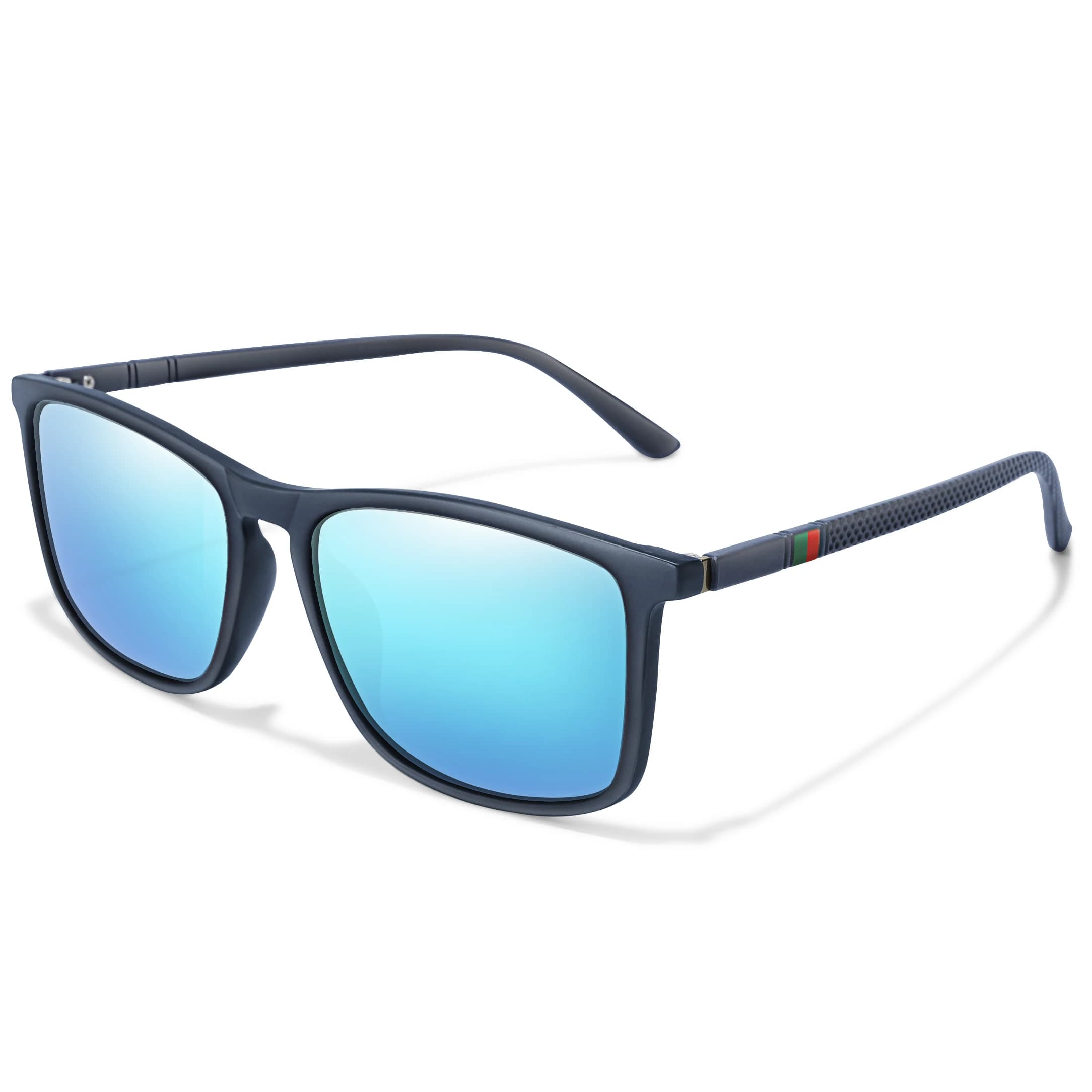 Lunettes de soleil de luxe carrées Vintage polarisées coupe-vent pour cyclisme, UV400, pour hommes e