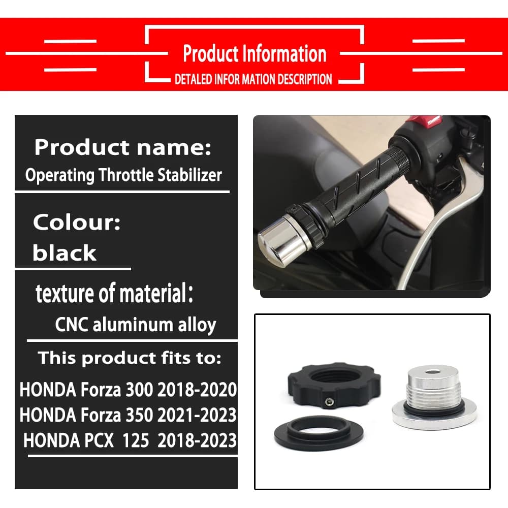 Stabilisateur d'accélérateur en fonctionnement, pour HONDA FORZA 300 FORZA 350 350 PCX 125 pcx125 mo