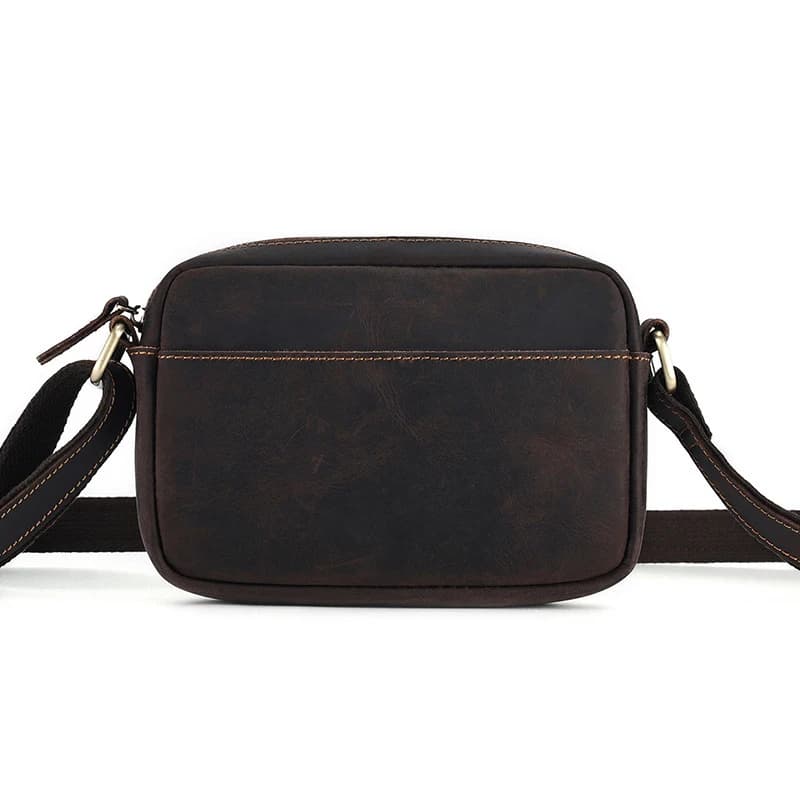 Crazy Horse – sac messager en cuir pour hommes et femmes, sac à bandoulière pour téléphone portable