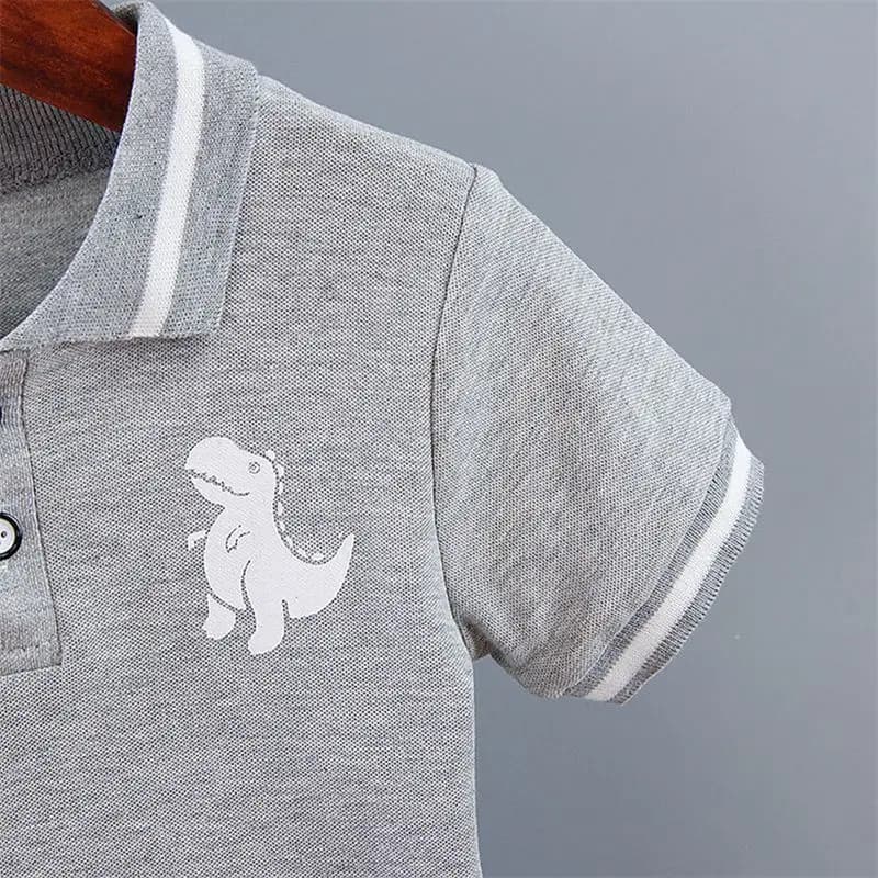 Été bébé garçon vêtements décontractés dessin animé dinosaure T-Shirt pantalon court 2 pièces/ensemb