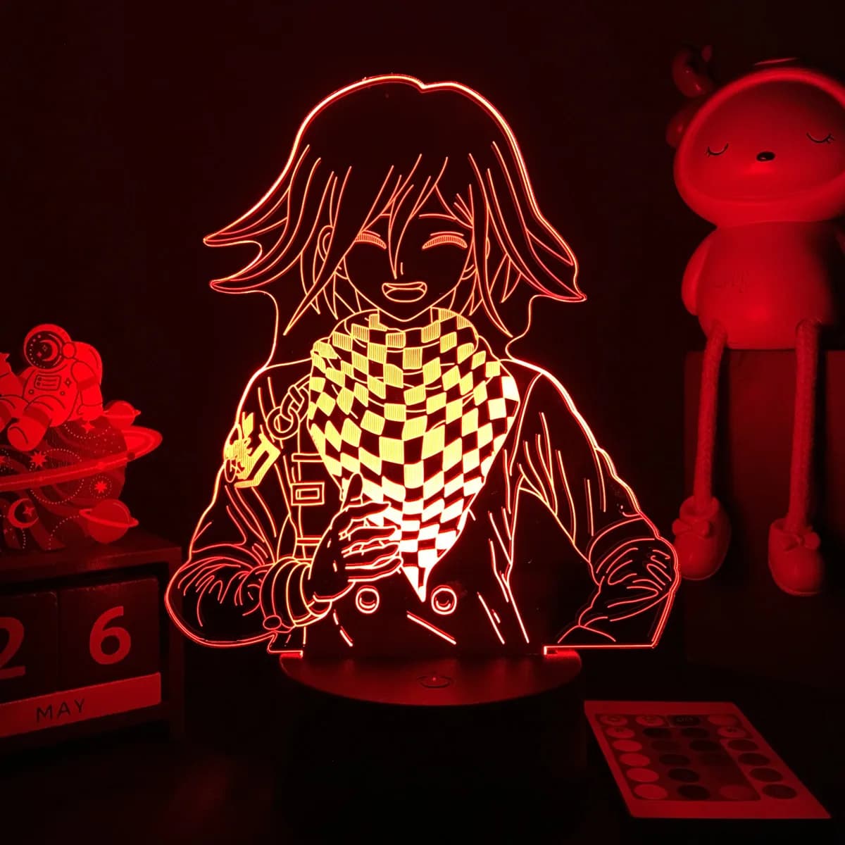 Anime Danganronpa V3 Nagito Komaeda Led veilleuse Nagito Komaeda jeu Figure lampe de chevet pour cha