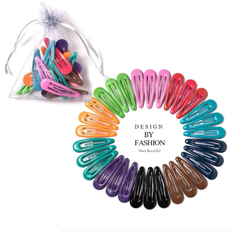 Pinces à cheveux pour filles, 40 à 10 pièces, accessoires pour cheveux, couleur bonbon, Style bonbon
