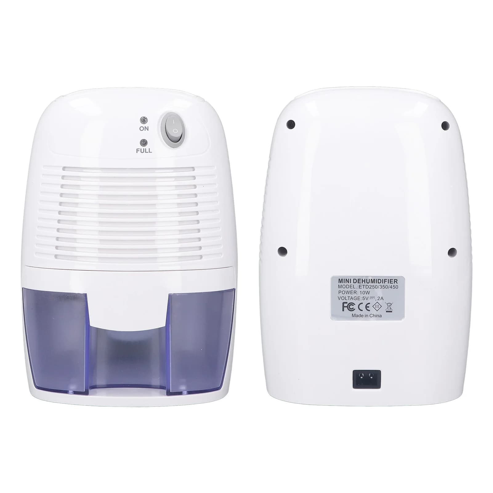 Machine d'élimination de l'humidité, petits déshumidificateurs, 500ml, arrêt automatique silencieux,