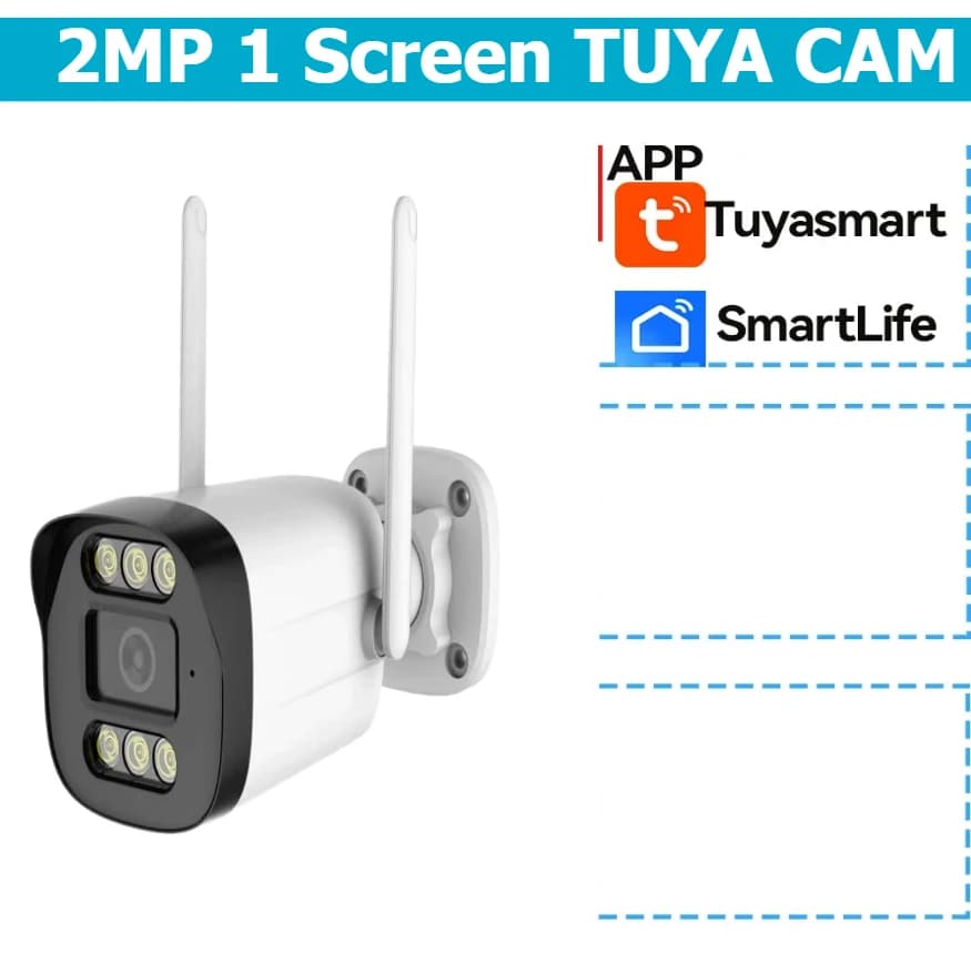 Caméra de surveillance extérieure Tuya 5K 10MP WiFi, maison intelligente, lentille pour touristes, é