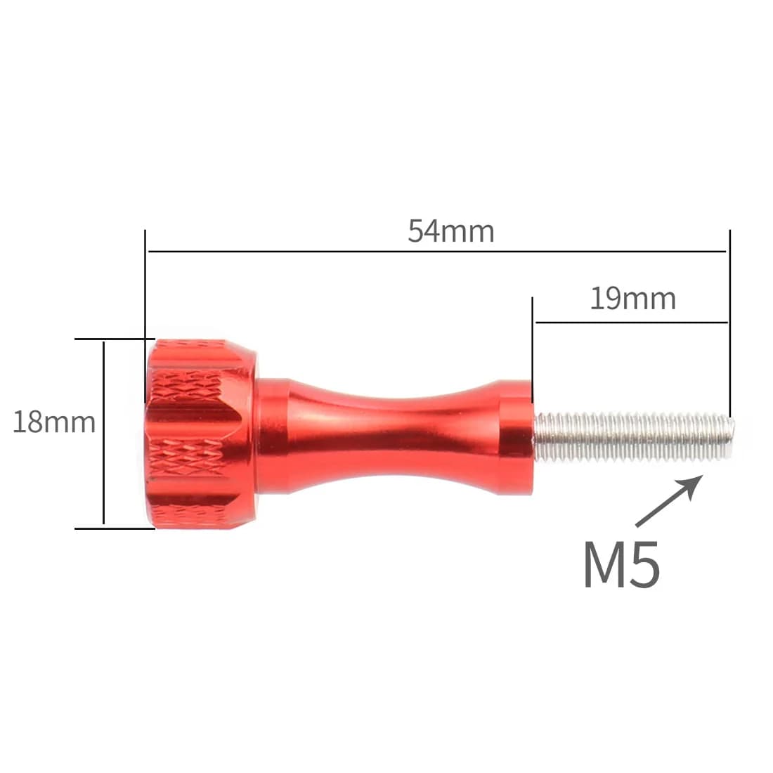 Vis à pouce M5 sans boulon pour caméra d'action, pour GoPro Hero DJI Action Insta360, vis adaptateur