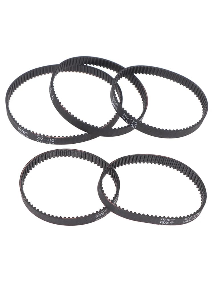 Courroie d'entraînement de synchronisation 2GT/2M, périmètre 140 142 150 160 180mm de largeur 6mm, p