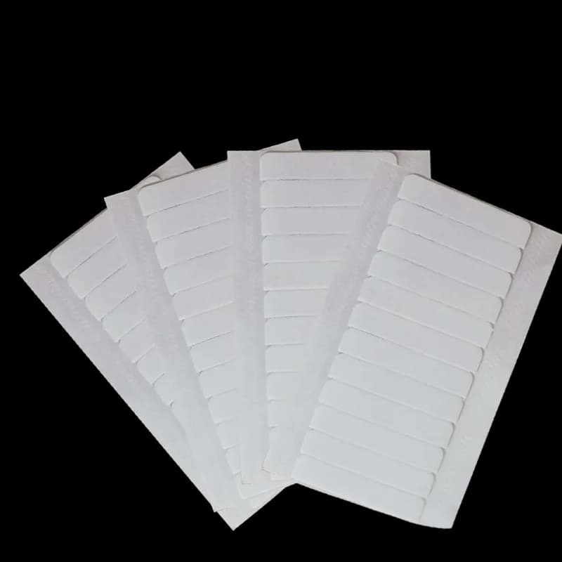 120 onglets/lots 10 feuilles 0.8 cm * 4 cm ruban adhésif blanc sans brillance ruban étanche pour ext