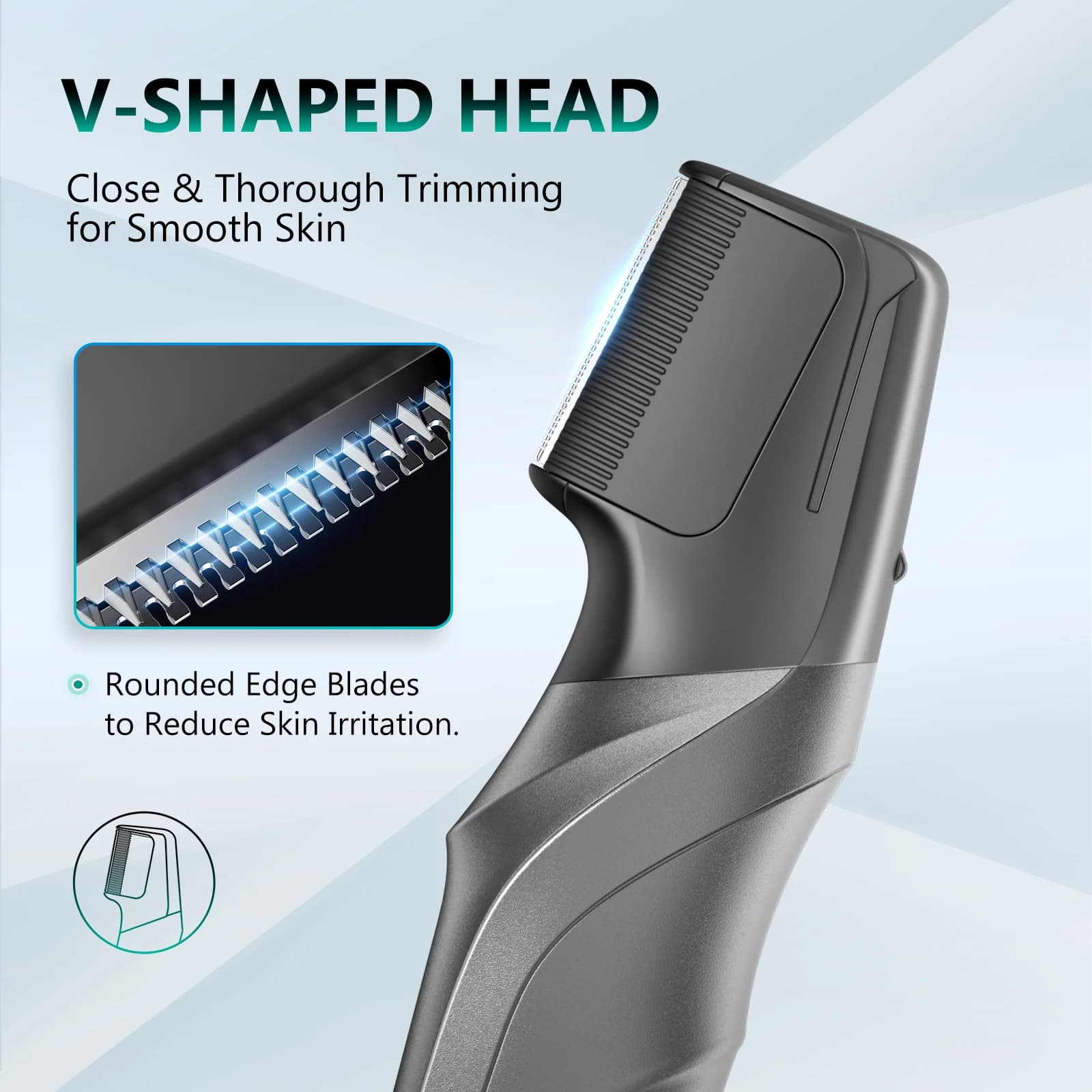 Kensen S6 tondeuse à cheveux électrique pour hommes corps toiletteuse tondeuse IPX5 étanche Portable