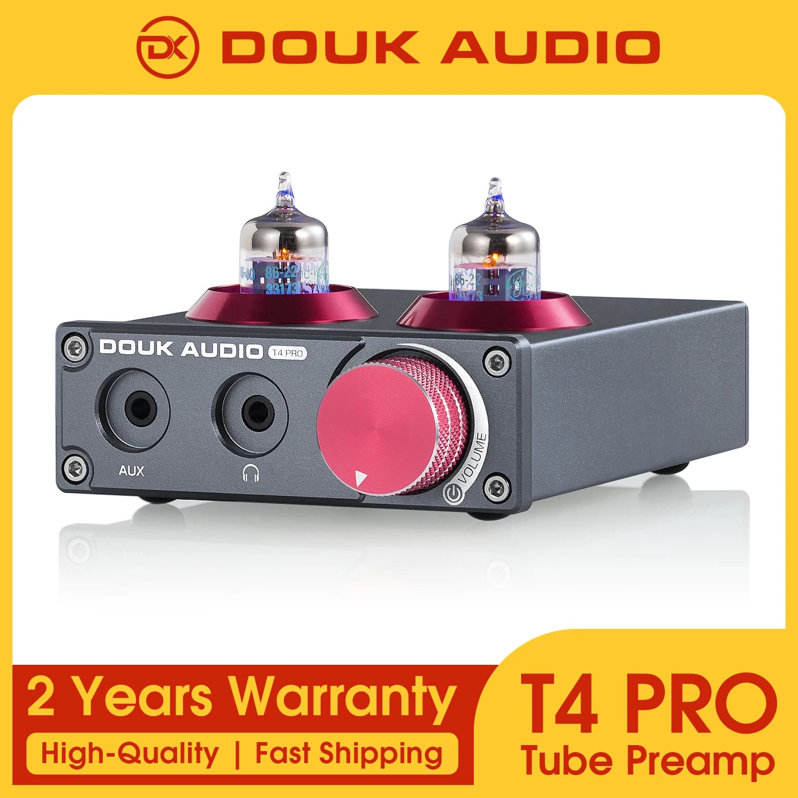 Douk Audio-Mini Préampli à Tube à Valve, Phono de Scène, Sauna, Audio Stéréo HiFi pour Téléphone, Co