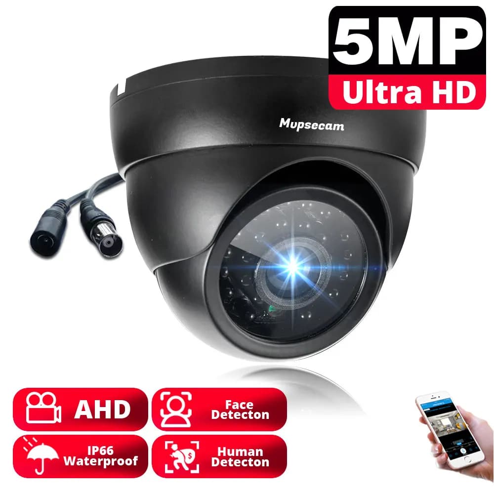 4K CCTV sécurité dôme analogique caméra BNC extérieur étanche détection de visage AHD DVR caméra sys