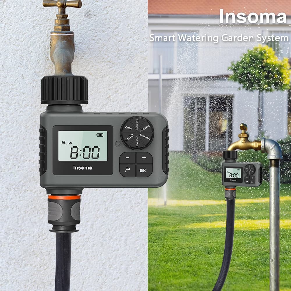 Insoma – minuterie d'eau automatique, système d'arrosage Intelligent, minuterie d'arrosage, équipeme