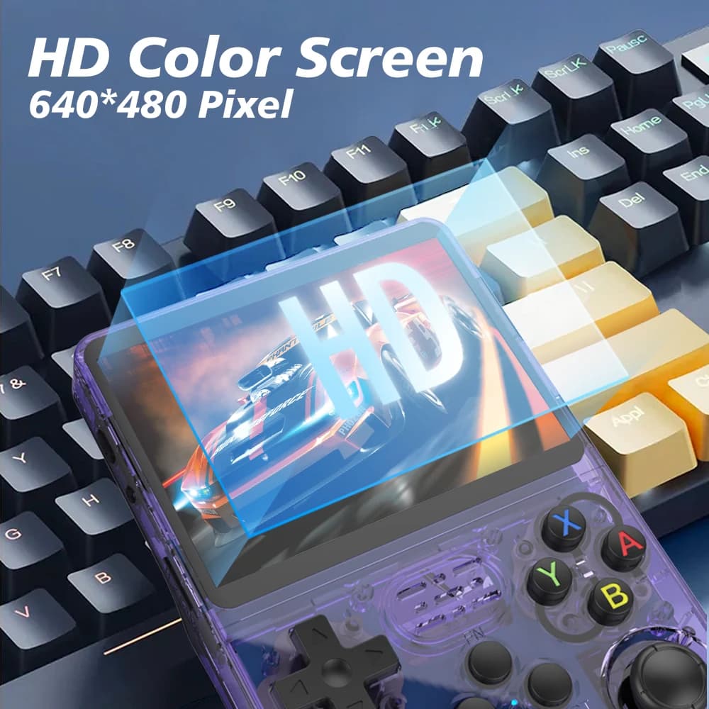 BOYHOM R36S Rétro Console De Jeu Vidéo Portable Système Linux 3.5 Pouces IPS Écran Lecteur Vidéo De 
