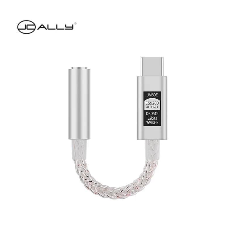 JCALLY JM80E ES9280AC PRO DAC puce Audio numérique portable amplificateur de casque Type C à 3.5 PCM