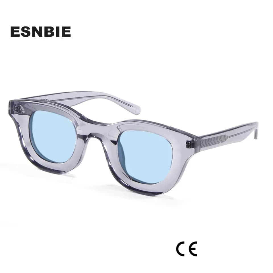 Rhud – lunettes de soleil en acétate pour femmes et hommes, nuances rondes surdimensionnées, Style H