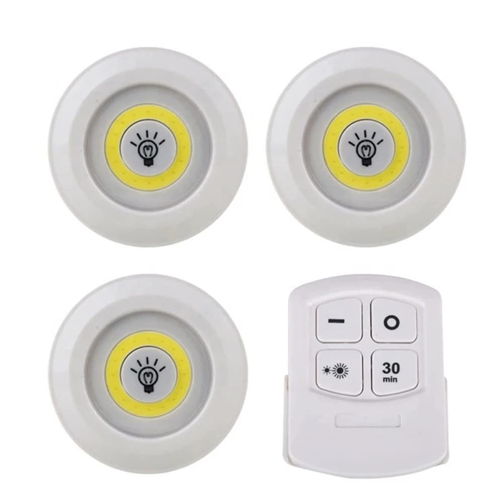Lumière LED sous-meuble à intensité variable avec télécommande, à piles, éclairage de Cisco, éclaira