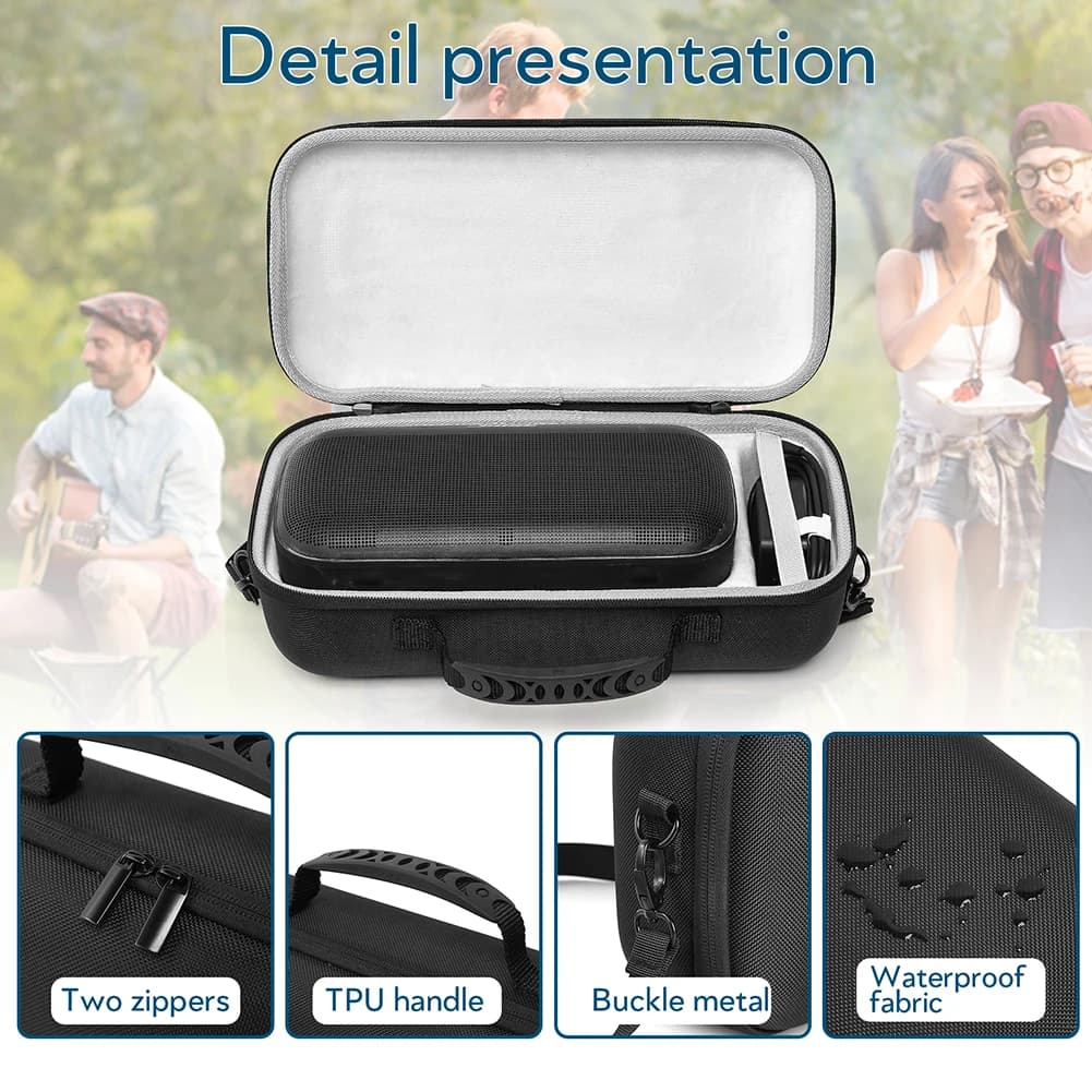 Étui de transport pour haut-parleur Portable Bose SoundLink Max, grand étui de voyage étanche avec b