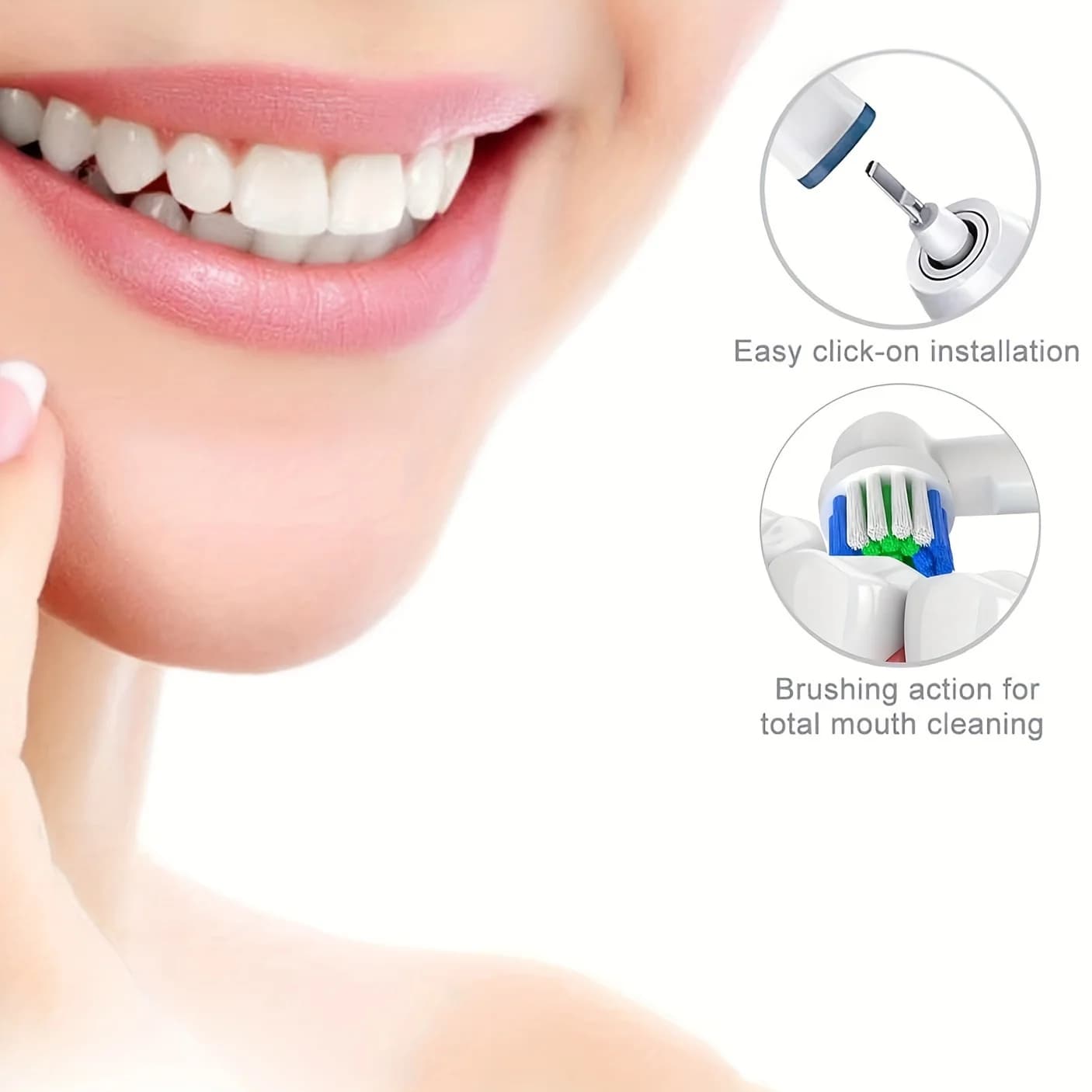 Têtes de brosse à dents de rechange, compatibles avec Oral-B Braun, électrique professionnelle, 4/12