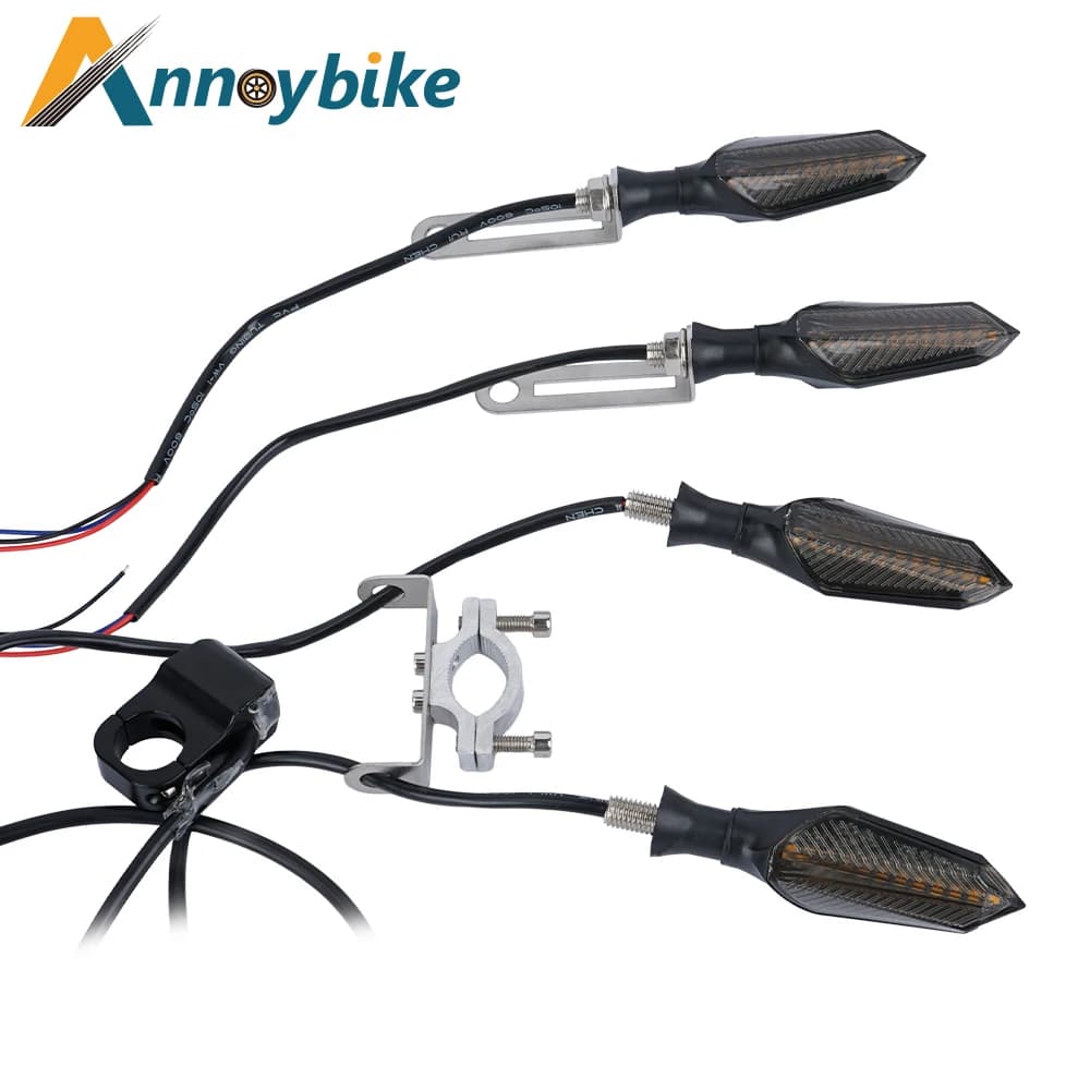 E vélo 48V 60V vélo électrique étanche câble lumière ensemble avant arrière clignotant dynamique cli