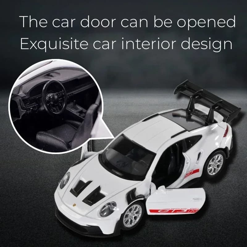 1:36 Porsche 911 GT3 RS Mini modèle de voiture en alliage course moulé sous pression jouet en métal 