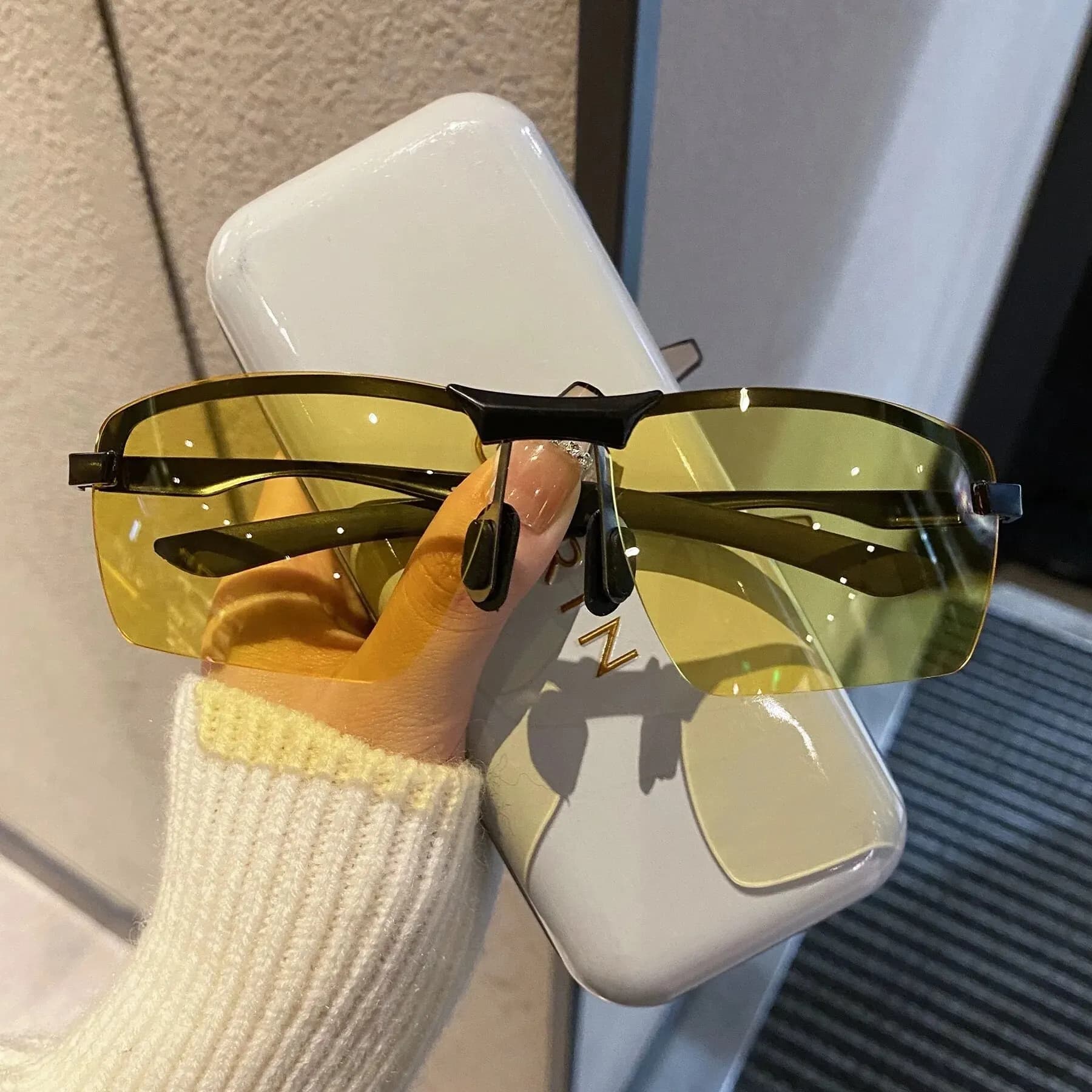 Lunettes de vision nocturne pour hommes, lunettes de soleil polarisées, protection du conducteur, co