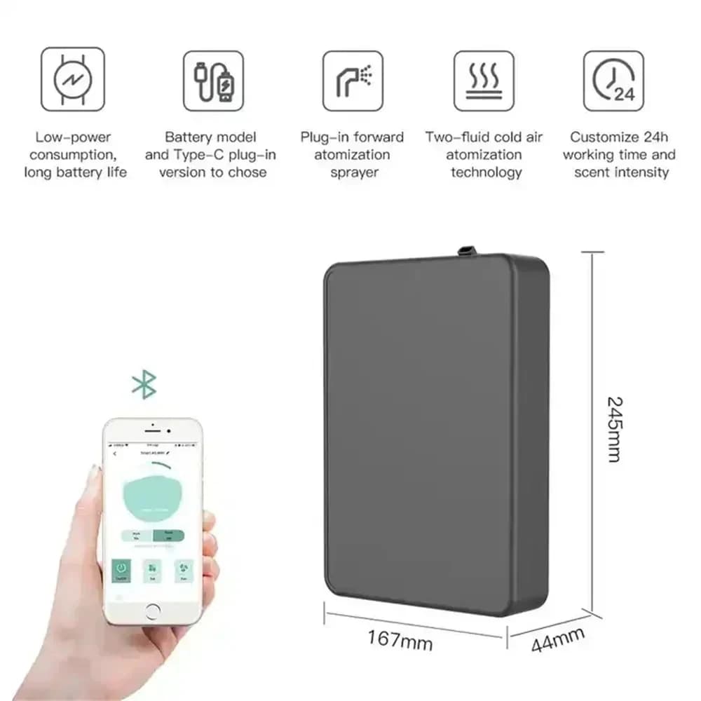 Diffuseur de parfum intelligent, capacité de 500ML, Machine d'air pour la maison, diffuseur d'huile 