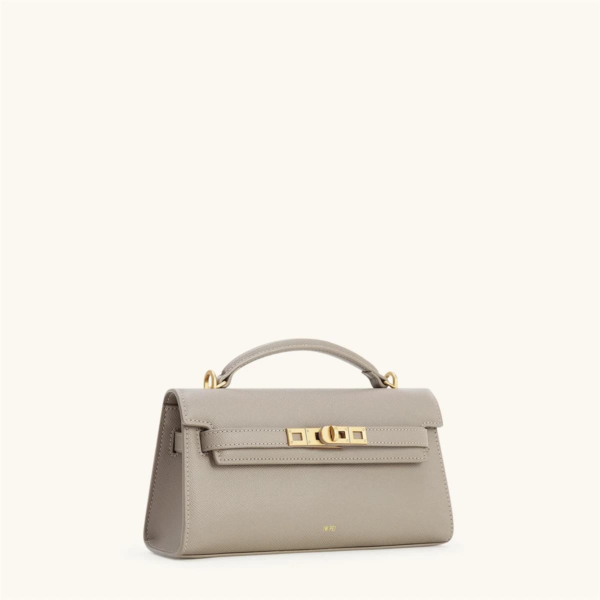 Sac à main de luxe en cuir et tissé avec boucle métallique vintage, poignée courte élégante, sac fou