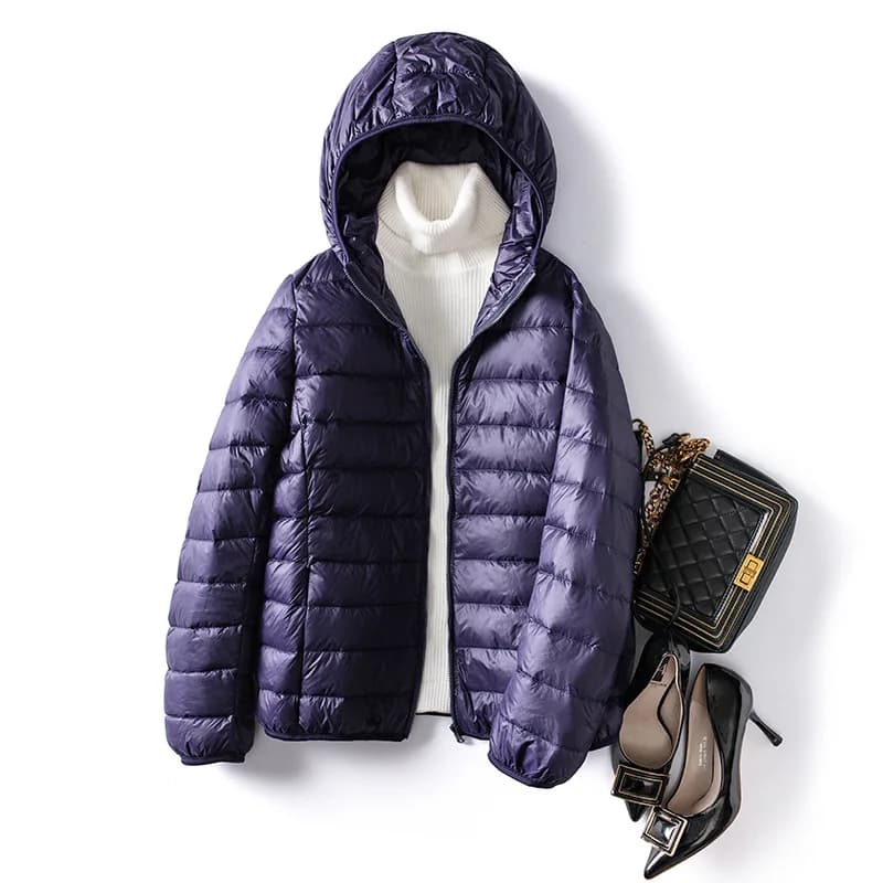 Doudoune courte ultra légère pour femme, manteau chaud, mince, pliable, grande taille, 5XL, 6XL, 7XL