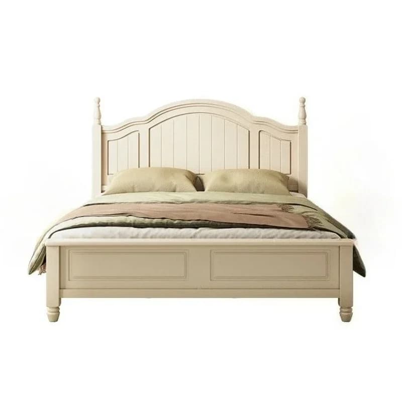 Lits et cadres de lit double pour 2 personnes 120x200 150x200 180x200cm Style moderne et simple Crèm