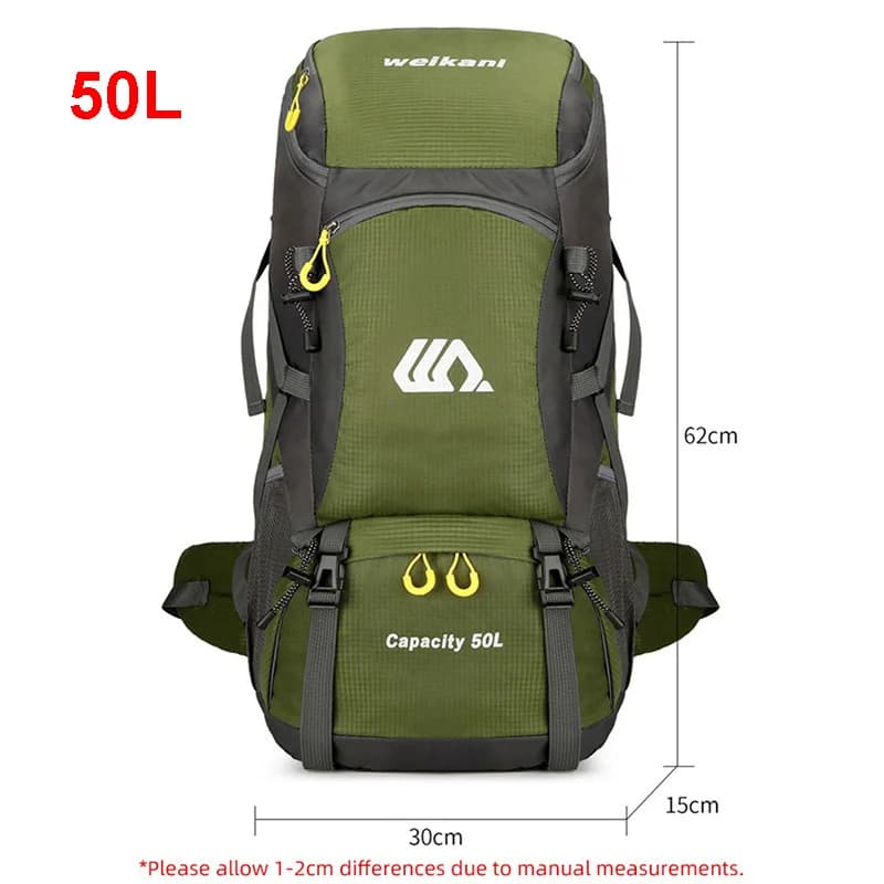 50L voyage sac à dos Camping hommes grand sac de randonnée touristique sac à dos étanche Sports de p