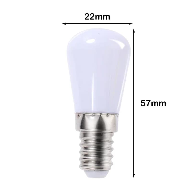 2/4 pièces ampoule LED E12 E14 220V ampoules de réfrigérateur lampe d'affichage de réfrigérateur vei