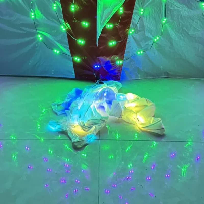 Tuyaux lumineux 3D colorés de 10m, 15m, 20m pour cerfs-volants LED, cerfs-volants delta, parafoil et
