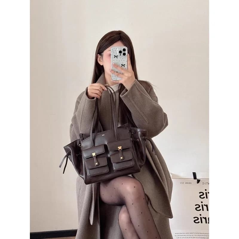 JW PEI Sac à main de poche, sac fourre-tout de moto, femme, grande capacité, banlieue, sac à bandoul