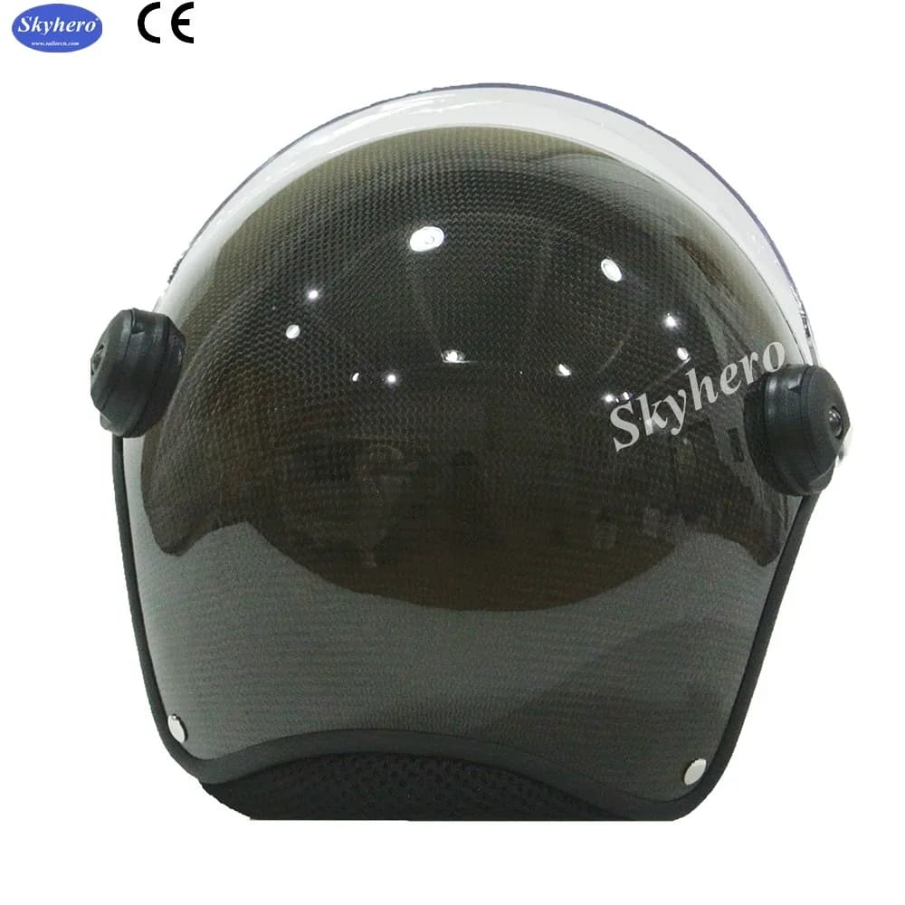 Casque de paramoteur en matériau de carbone véritable, casque de sport PPG, M, L, XL, XXL, 4 tailles