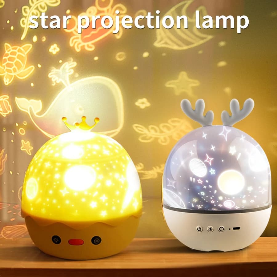 Projecteur de musique rotatif pour enfants, veilleuse d'anniversaire, cadeau de noël, Bluetooth, Pro