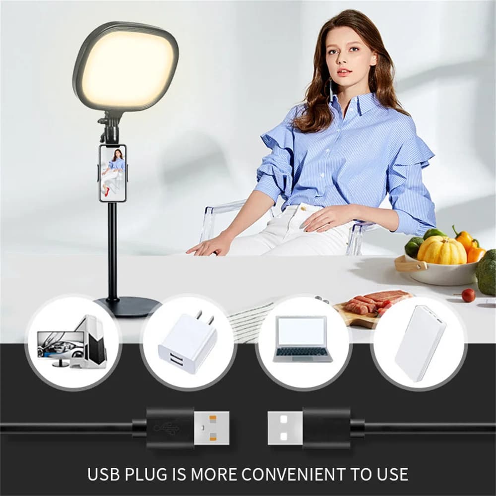 NOUVEAU Panneau lumineux LED de bureau, Lampe de remplissage pour jeux, YouTube, diffusion en direct