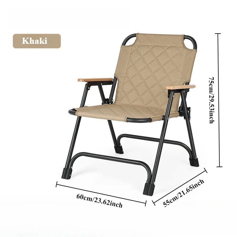 Chaise de Camping pliante simple en plein air, fauteuils de loisirs portables à dossier confortable,