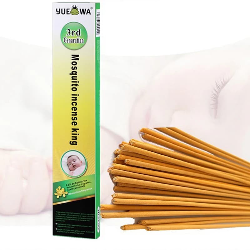 Bâtons anti-moustiques non toxiques 100% organiques, bâtonnets anti-insectes essentiels pour camping
