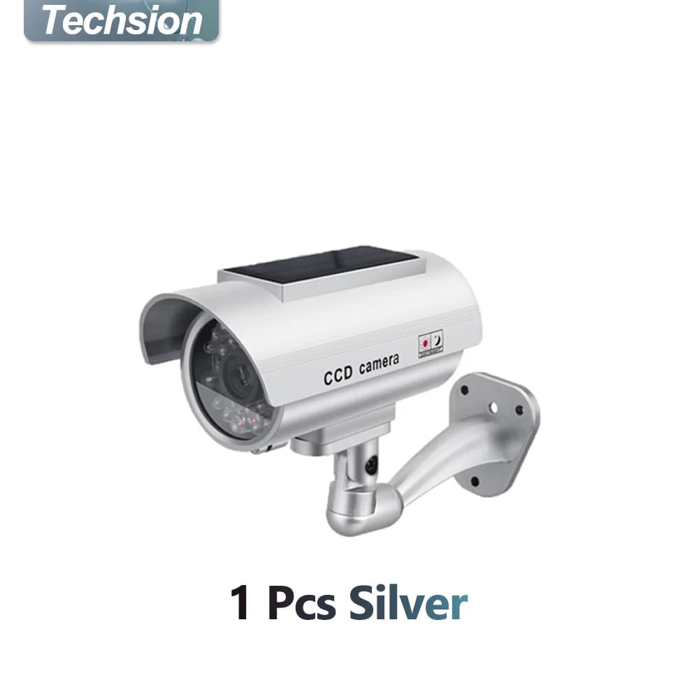Caméra de surveillance de simulation de panneau solaire, pseudo caméra extérieure, CCTV analogique i