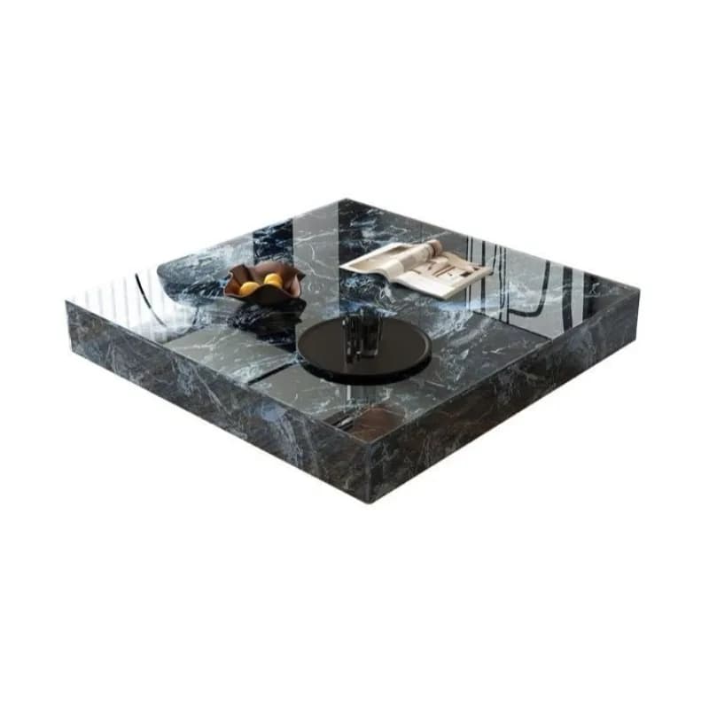 Table basse de luxe française 31 x 47 pouces, moderne, pour salon, idéale pour le gaming et l'hôtell