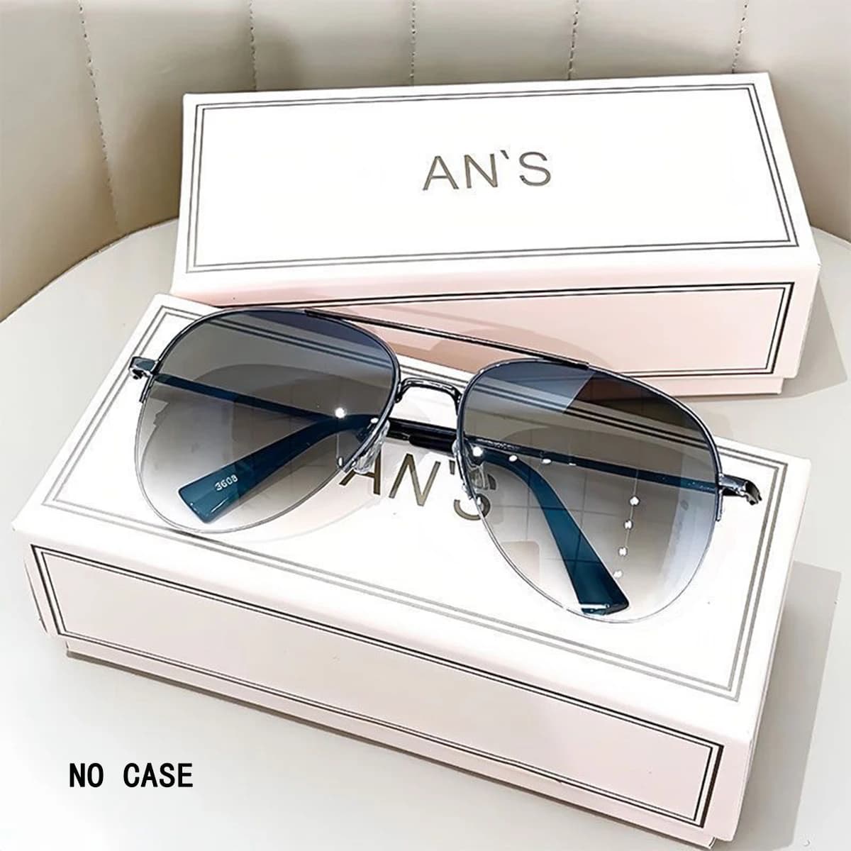 1pc aviateur mode grand visage conduite équitation élégant à la mode personnalité lunettes de soleil